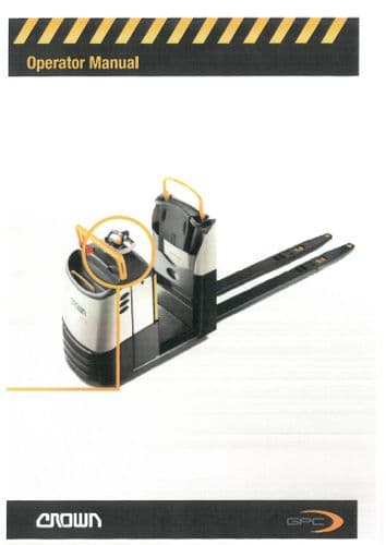 Crown Rider Pallet Truck Series GPC 3000 Operators Manual