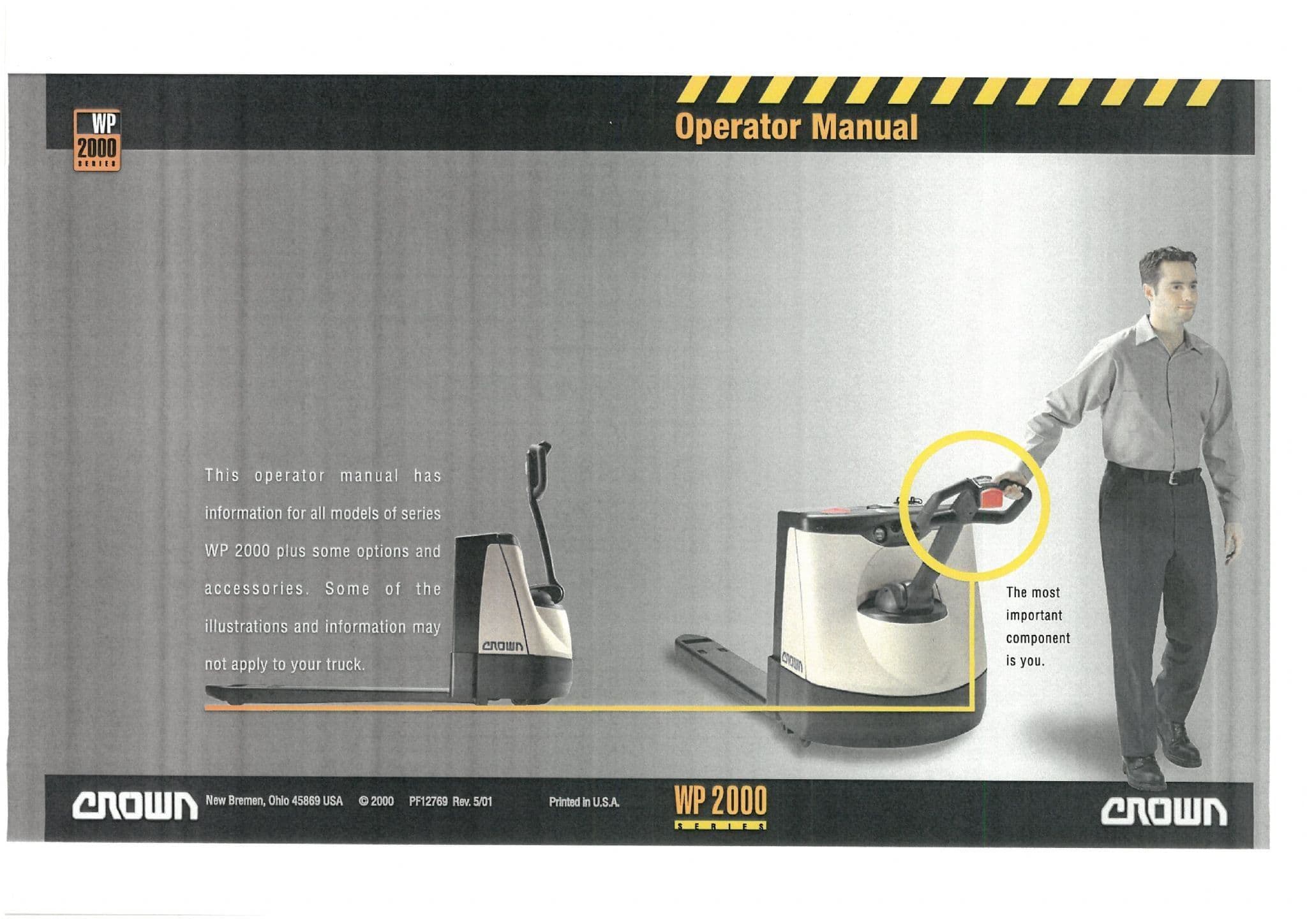 Crown Walkie Pallet Truck WP2000 Operators Manual