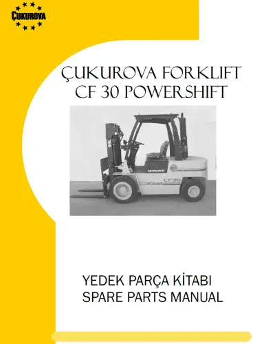 Cukurova Forklift  CF30 Powershift Parts Manual