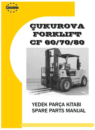 Cukurova Forklift  CF60 CF70 CF80 Powershift Parts Manual