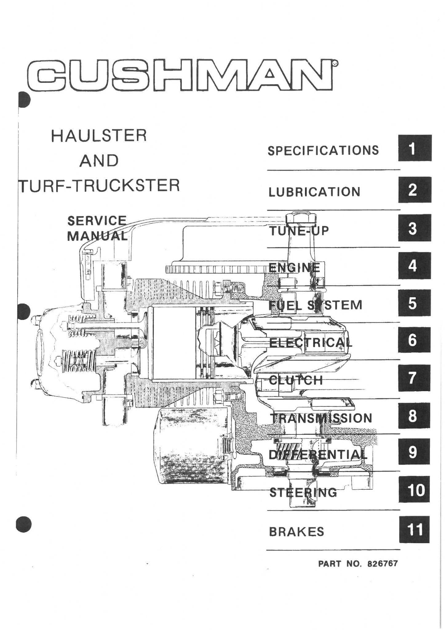 Cushman Textron Turf Truck 898659 Workshop Service Repair Manual