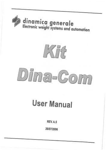 Dinacom Panel for Mixer Feeder Compact DUO Premium Operators Manual