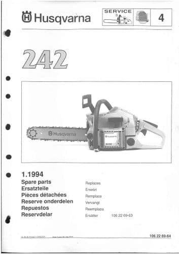 Dolmar Chainsaw CA Parts Manual