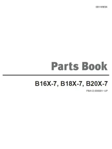 Doosan Forklift B16X-7 B18X-7 B20X-7 Parts Manual