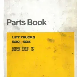 Doosan Forklift Diesel B20 & B25 Parts Manual