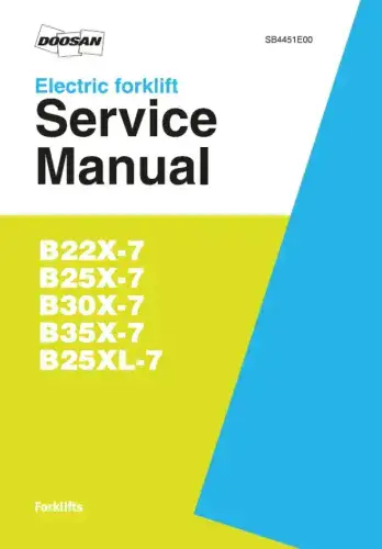 Doosan Forklift Diesel B22X-7 B25X-7 B30X-7 B35X-7 B25XL-7  Workshop Service Manual