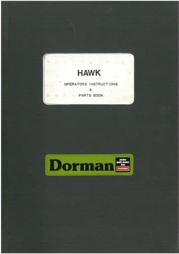 Dorman Sprayer Hawk Operator & Parts Manual