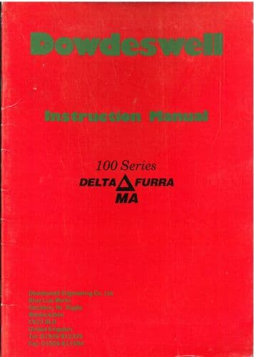 Dowdeswell 100 Series Plough Delta Furra MA Operators Manual