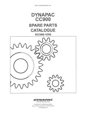 Dynapac Vibratory Roller CC900 Parts Manual