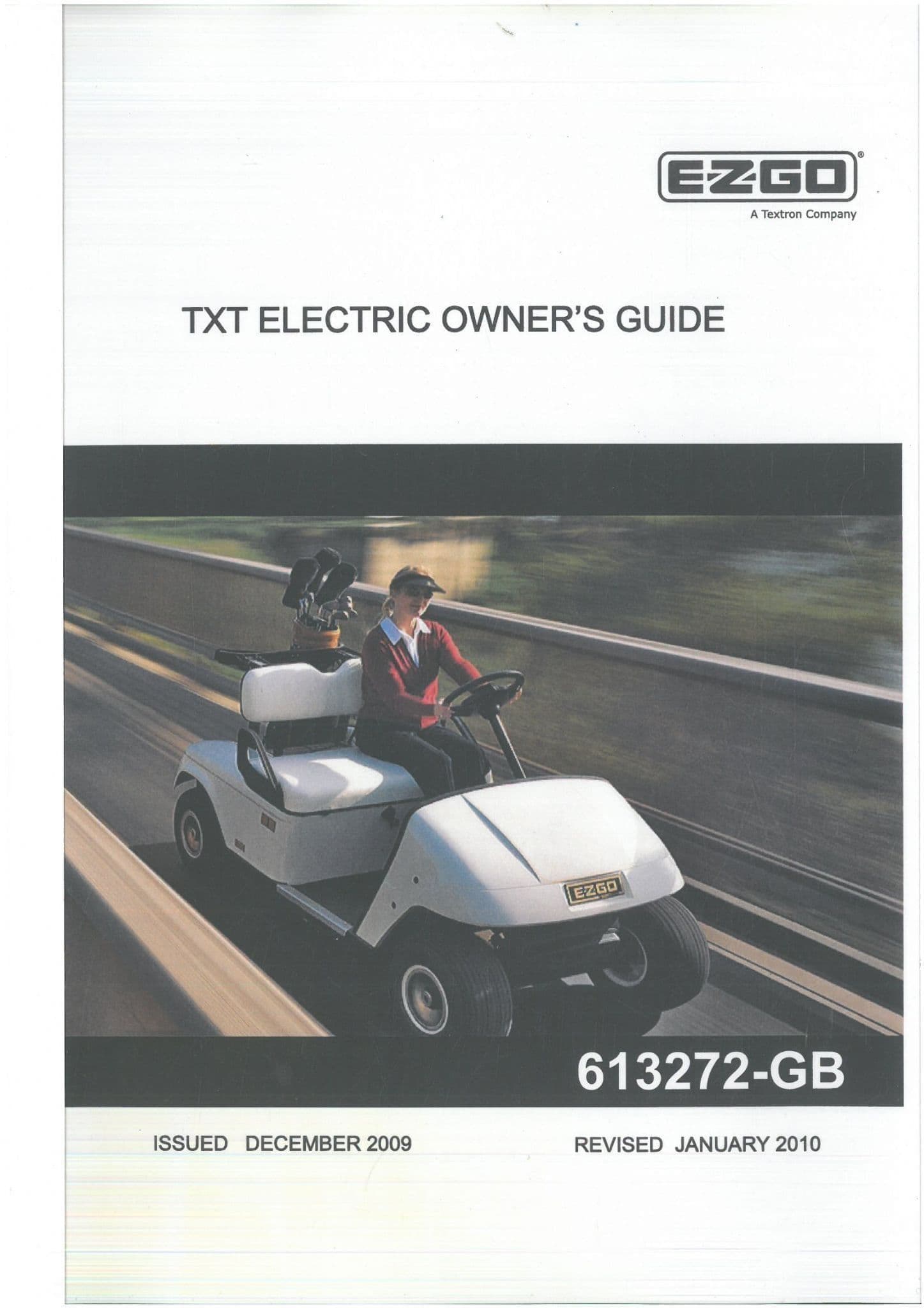 Ezgo Electric  Powered Golf Vehicles TXT48 Fleet  Operators Manual