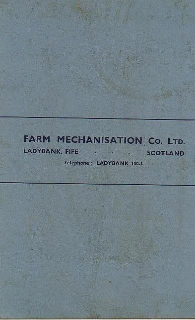 Farmec Mounted Fertilizer Unit Operators Manual
