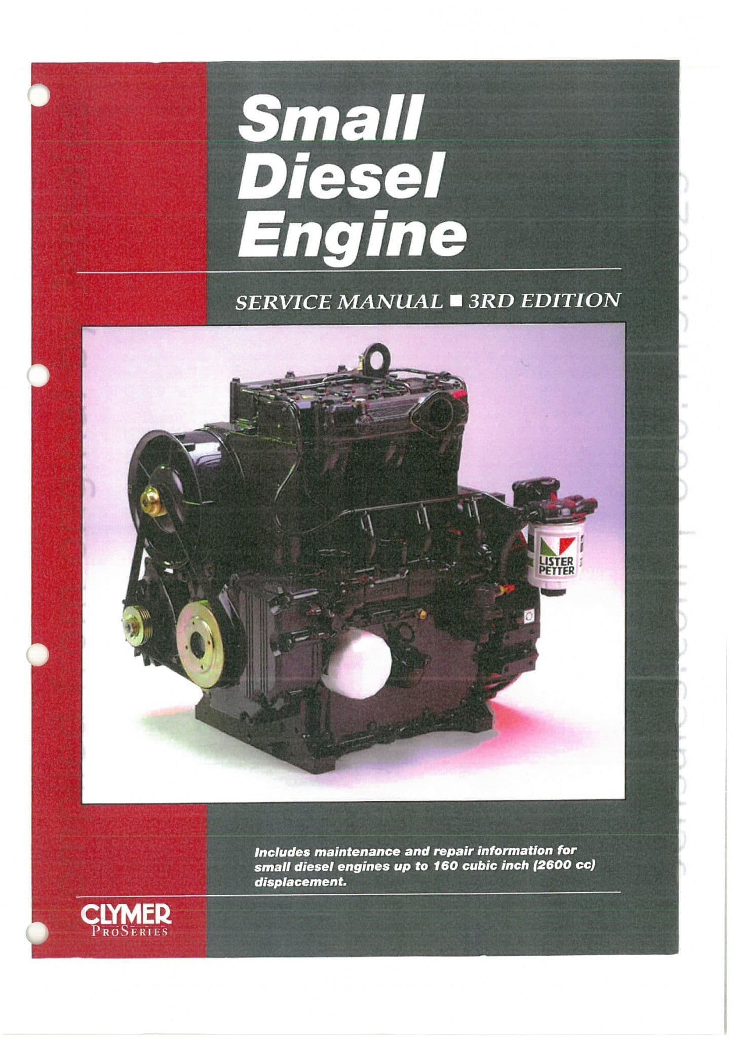 Farymann Small Diesel Engine Model 15A K54 & 18AC K64 I&T Manual