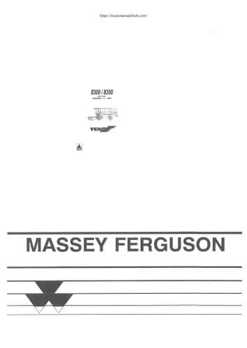 Fendt Combine 8300 & 8350 Parts Manual