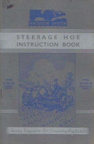 Ferguson Steerage Hoe Operators Manual