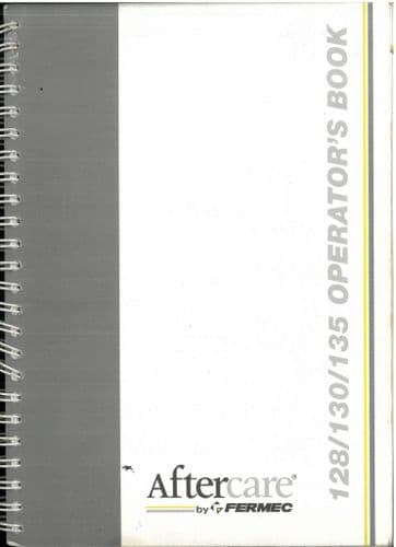 Fermec Excavator 128 130 & 135 Operators Manual