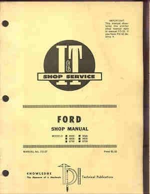 Ford 8000, 8600, 8700, 9000, 9600, 9700, TW10, TW20, TW30 Tractor Service Workshop Manual I&T