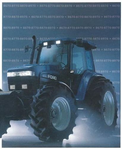 Ford Tractor 8670 8770 8870 8970 Workshop Service Manual