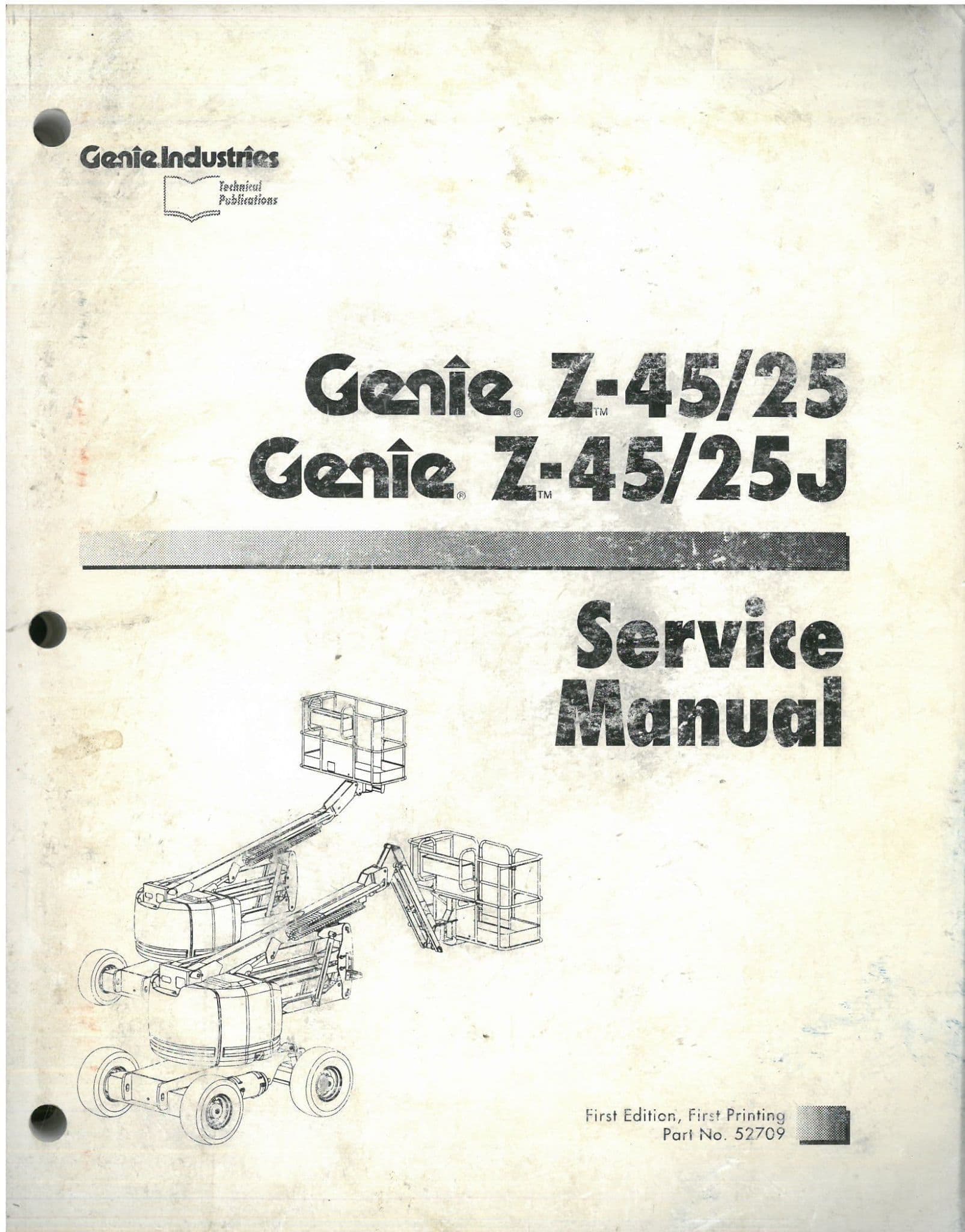 Genie High Platform Cherry Picker Z45/25 & Z45/25J Service