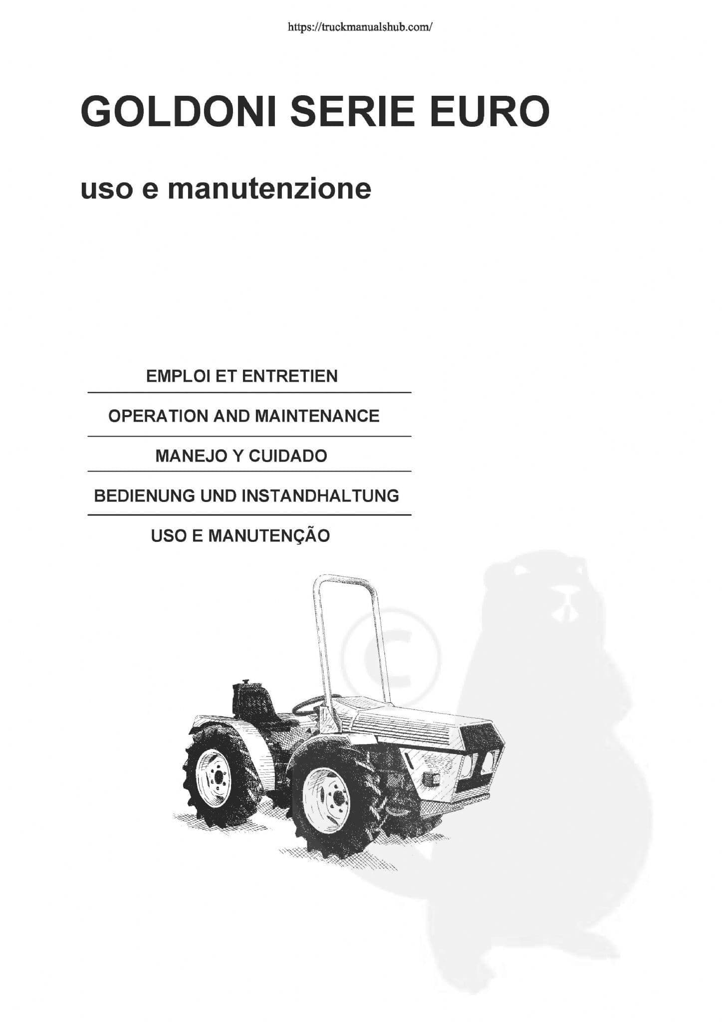 Goldoni Tractor Euro Operators Manual
