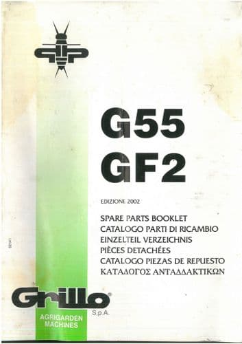 Grillo Mower G55 GF2 Parts Manual