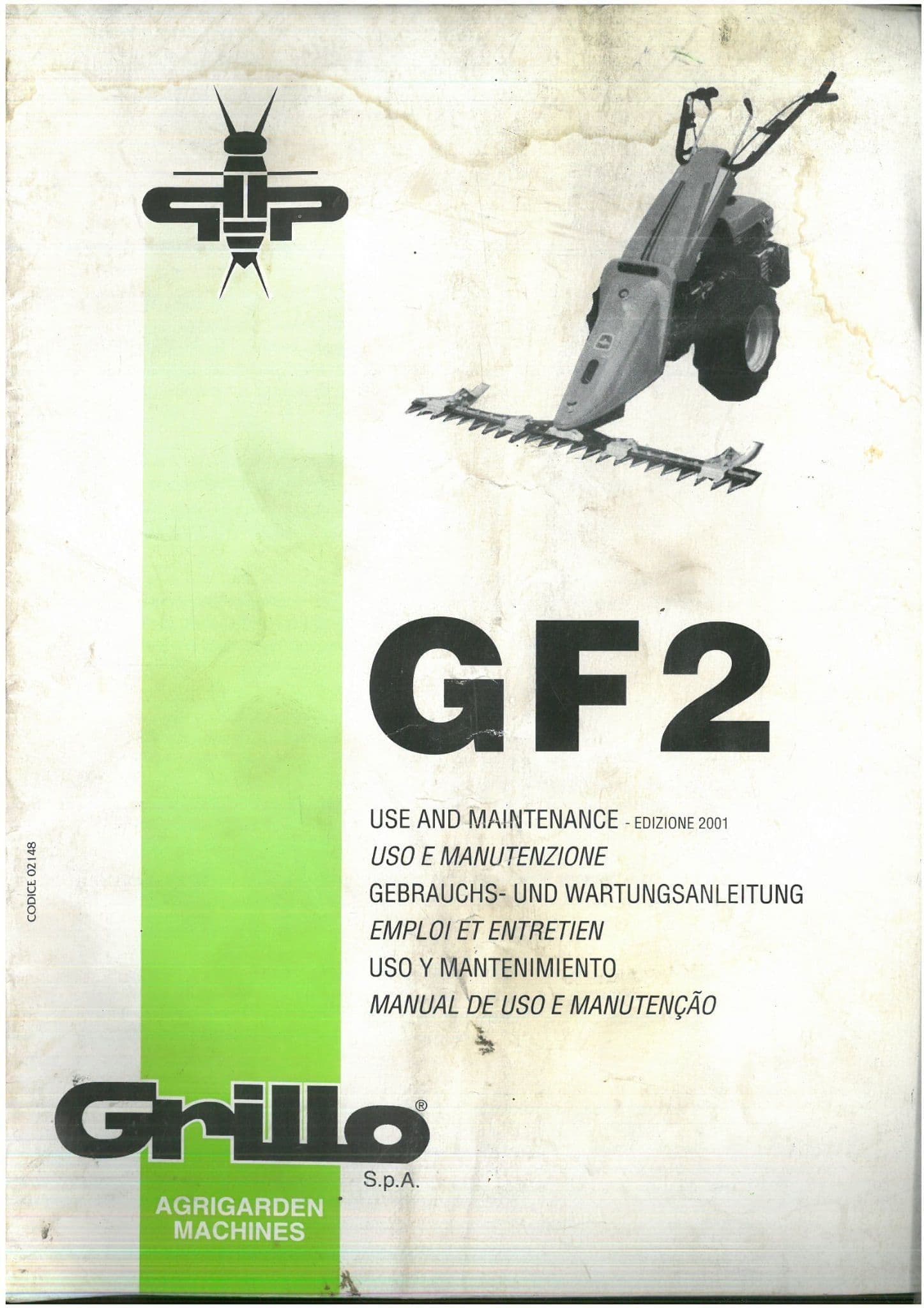 Grillo Mower GF2 Operators Manual