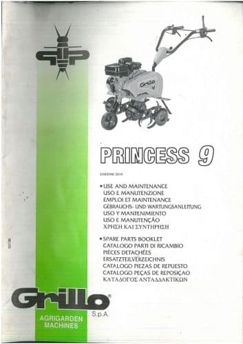 Grillo Mower Princess 9 Operators & Parts Manual
