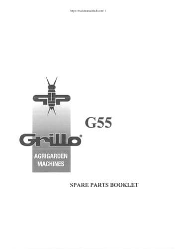 Grillo Rotary Tiller G55 Parts Manual