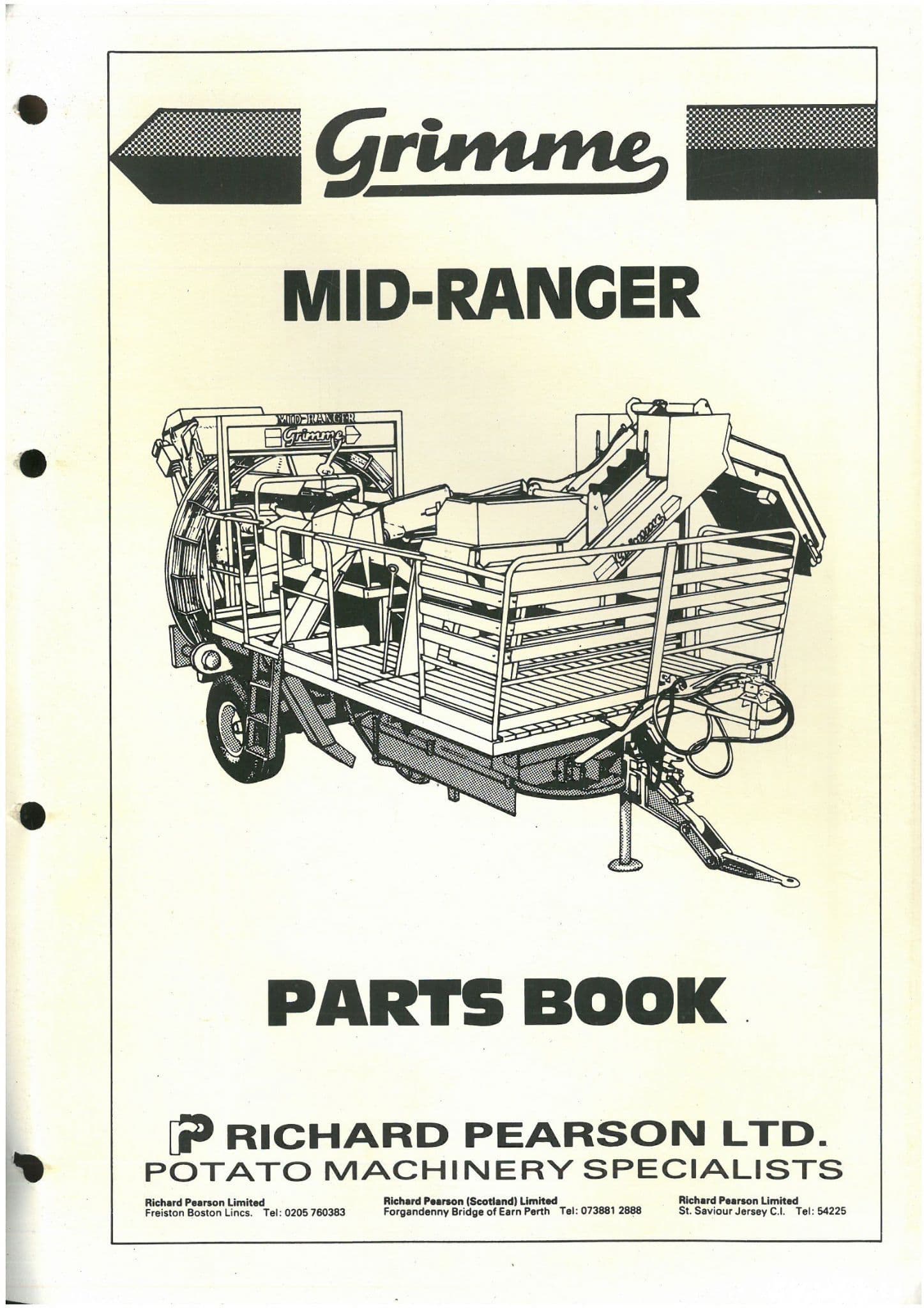Grimme Potato Harvester Mid-Ranger Parts Manual