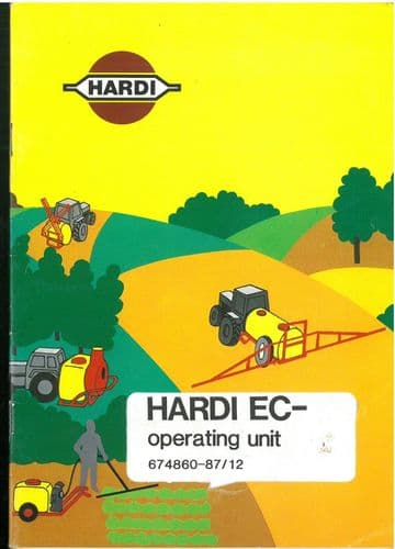 Hardi Sprayer EC Operating Unit Operators Manual