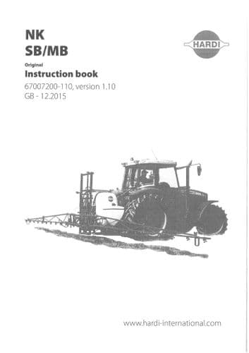 Hardi Sprayer NK SB MB Operators Manual