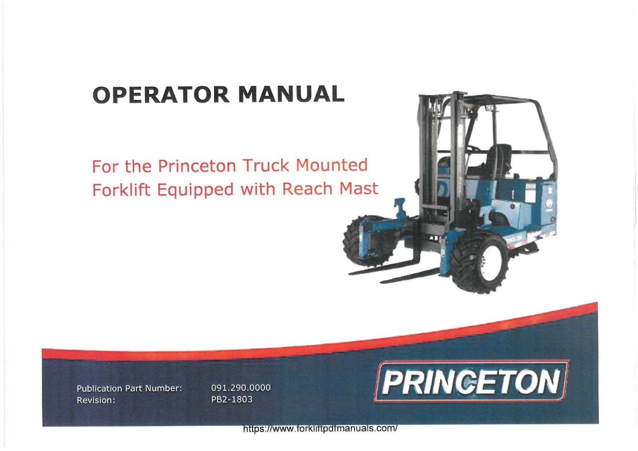 HIAB Princeton Truck-Mounted Forklift Operator's Manual