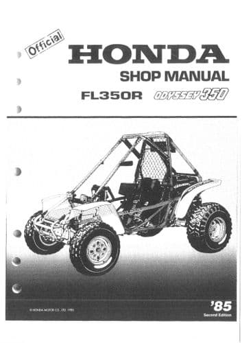 Honda Buggy Odyssey FL350R Workshop Manual