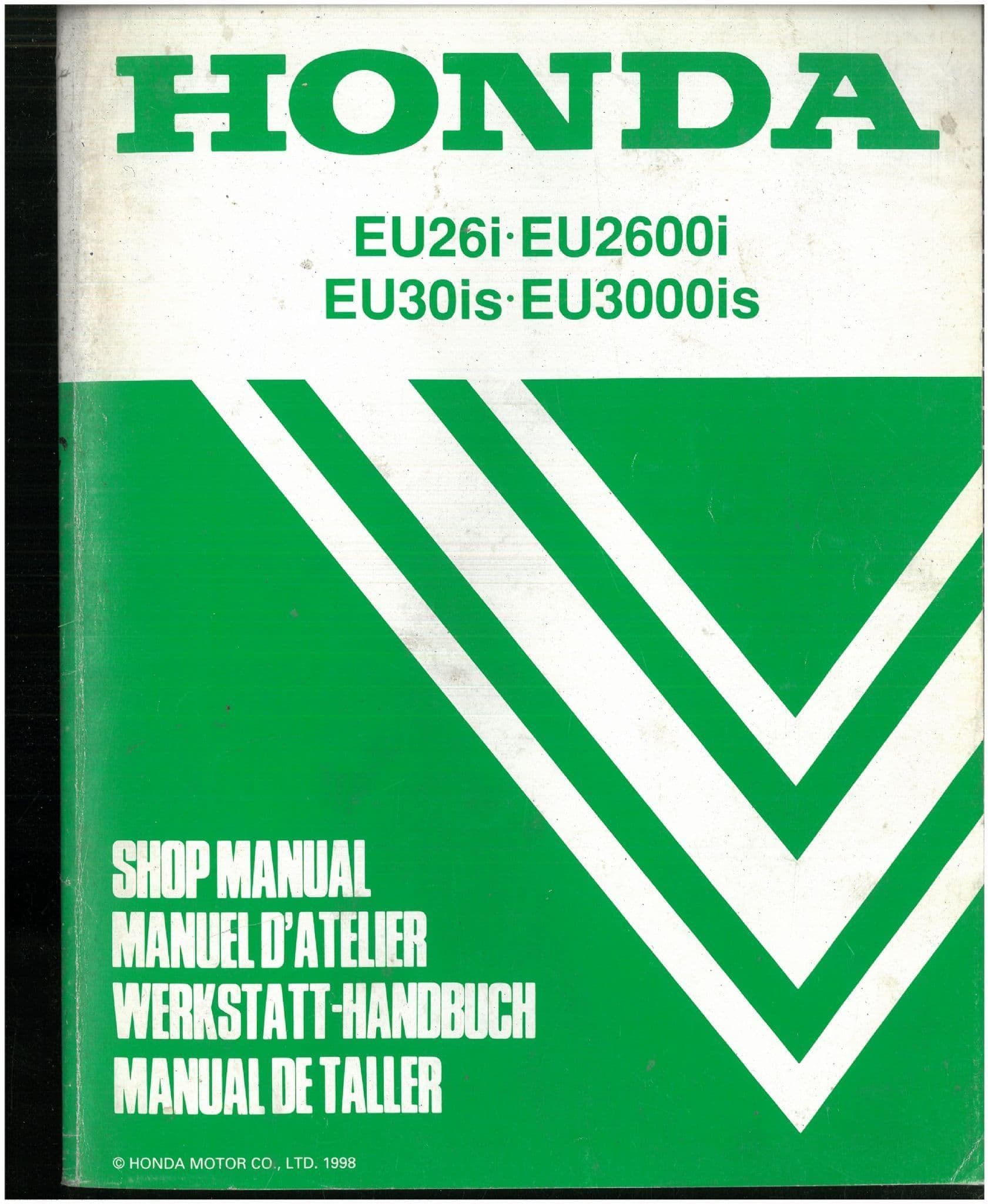 Honda Generator EU26i EU2600i EU30is EU30000is Workshop Service Repair Manual