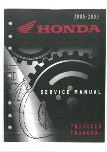 Honda Quad Bike TRX400EX TRX400X Workshop Manual