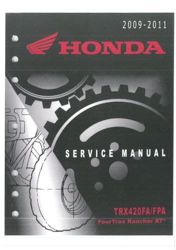 Honda Quad Bike TRX420FA TRX420FPA 2009-2011 Workshop Manual