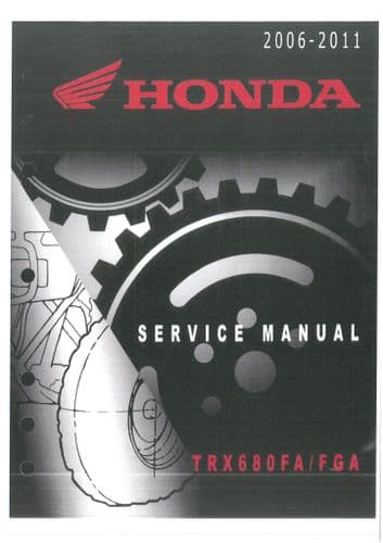 Honda Quad Bike TRX680FA TRX680FGA 2006-2011 Workshop Manual