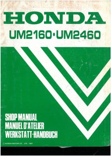 Honda Weed Mower UM2160 UM2460  Workshop Service Manual