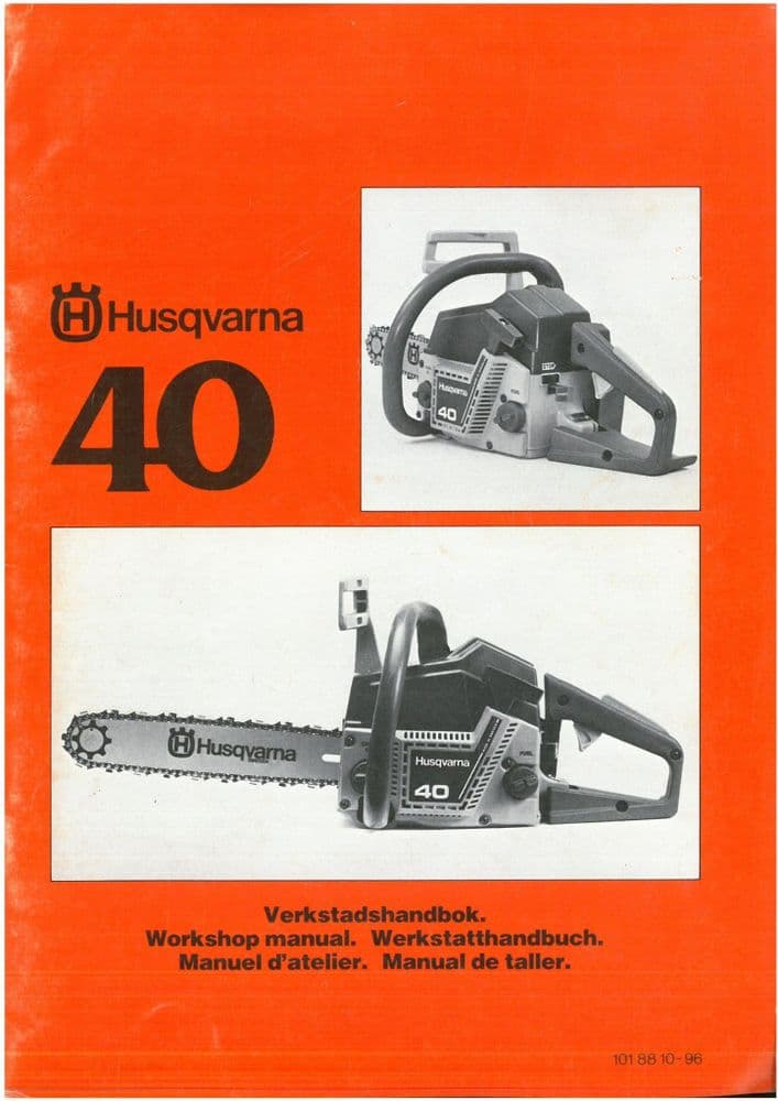 Husqvarna Chain Saw 40 Manual