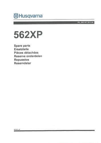 Husqvarna Chainsaw 562XP Parts Manual