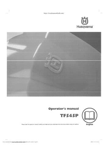 Husqvarna Power Weeder TF545P Operators Manual