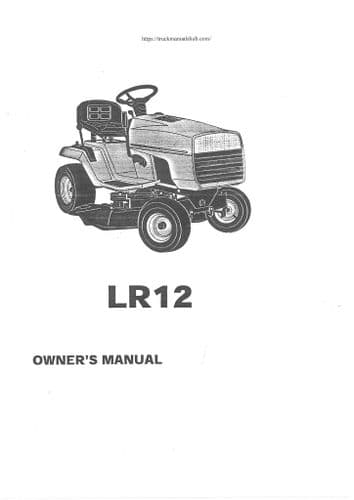 Husqvarna Ride on Garden Tractor LR12 Operators Manual