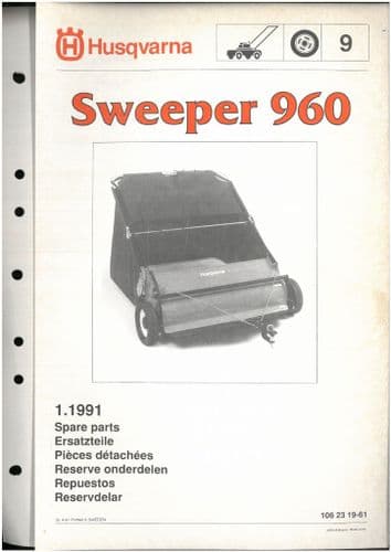 Husqvarna Sweeper 960 Parts Manual