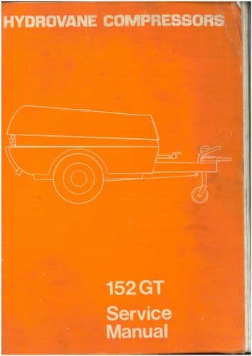 Hydrovane Compressor 152GT Workshop Service Manual and Parts List
