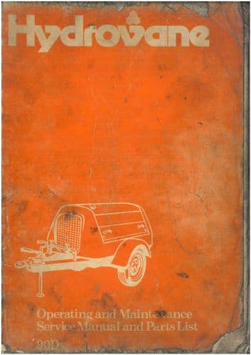 Hydrovane Compressor 90D Operators Manual and Parts List