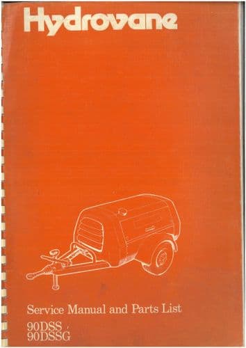 Hydrovane Compressor 90DSS & 90DSSG Workshop Service Manual and Parts List