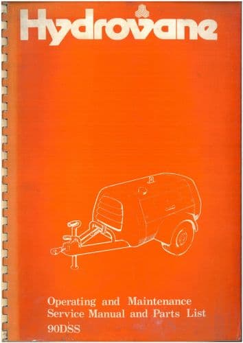 Hydrovane Compressor 90DSS Operators Manual and Parts List