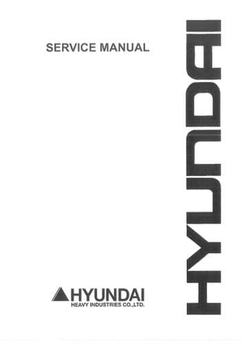 Hyundai Excavator 55-7 Workshop Service Manual