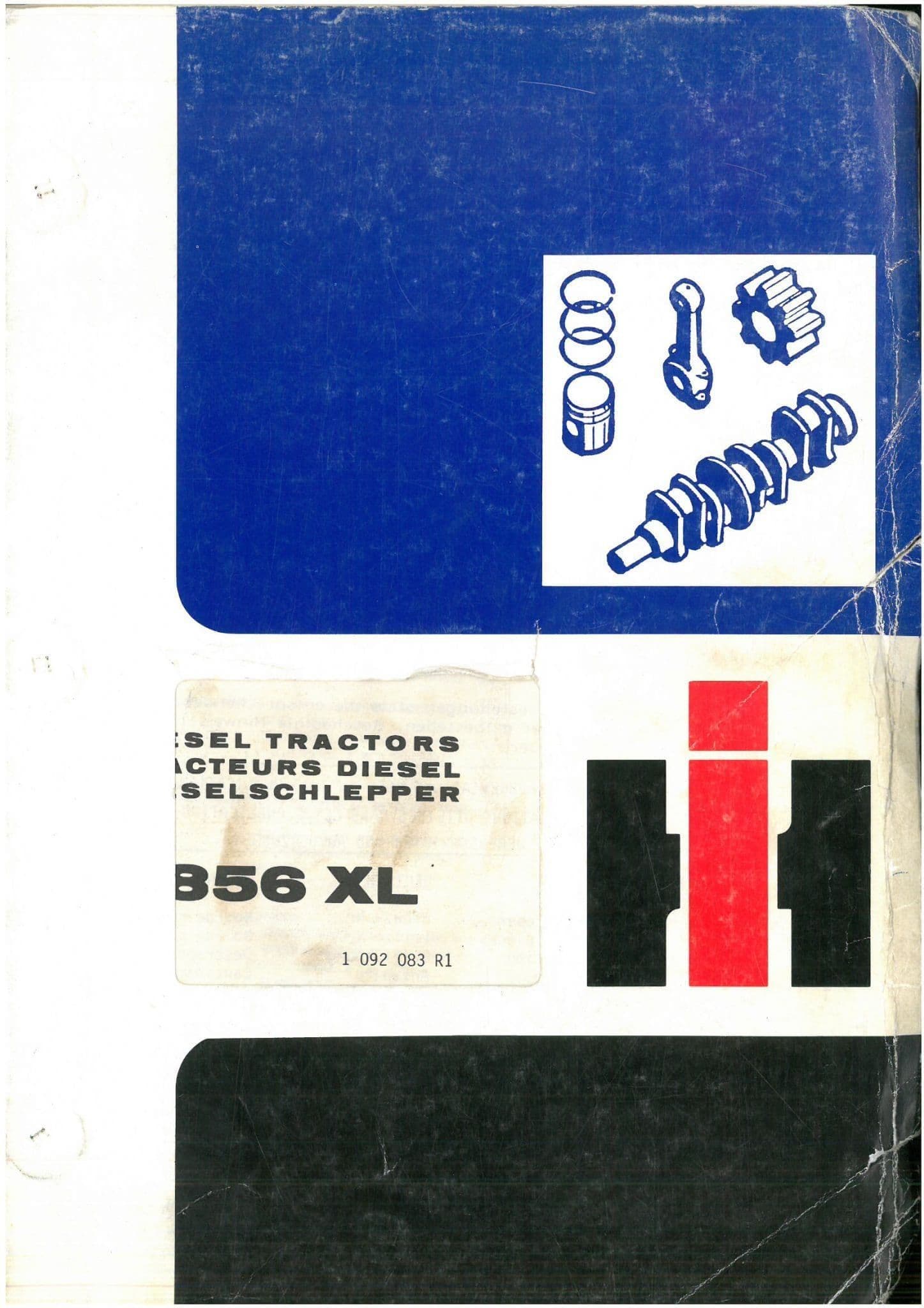 International Tractor 856XL Parts Manual 856 XL