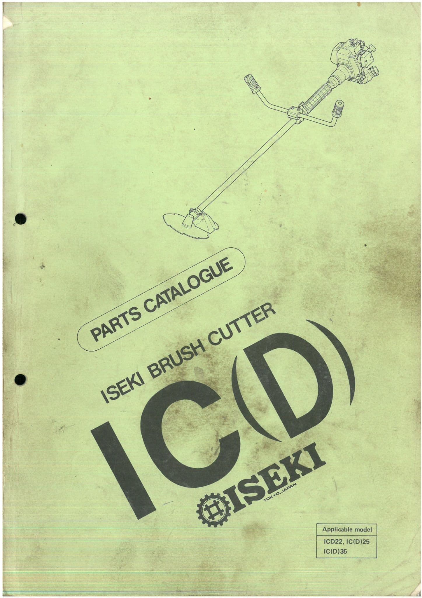 Iseki Brush Cutter IC(D) Parts Manual