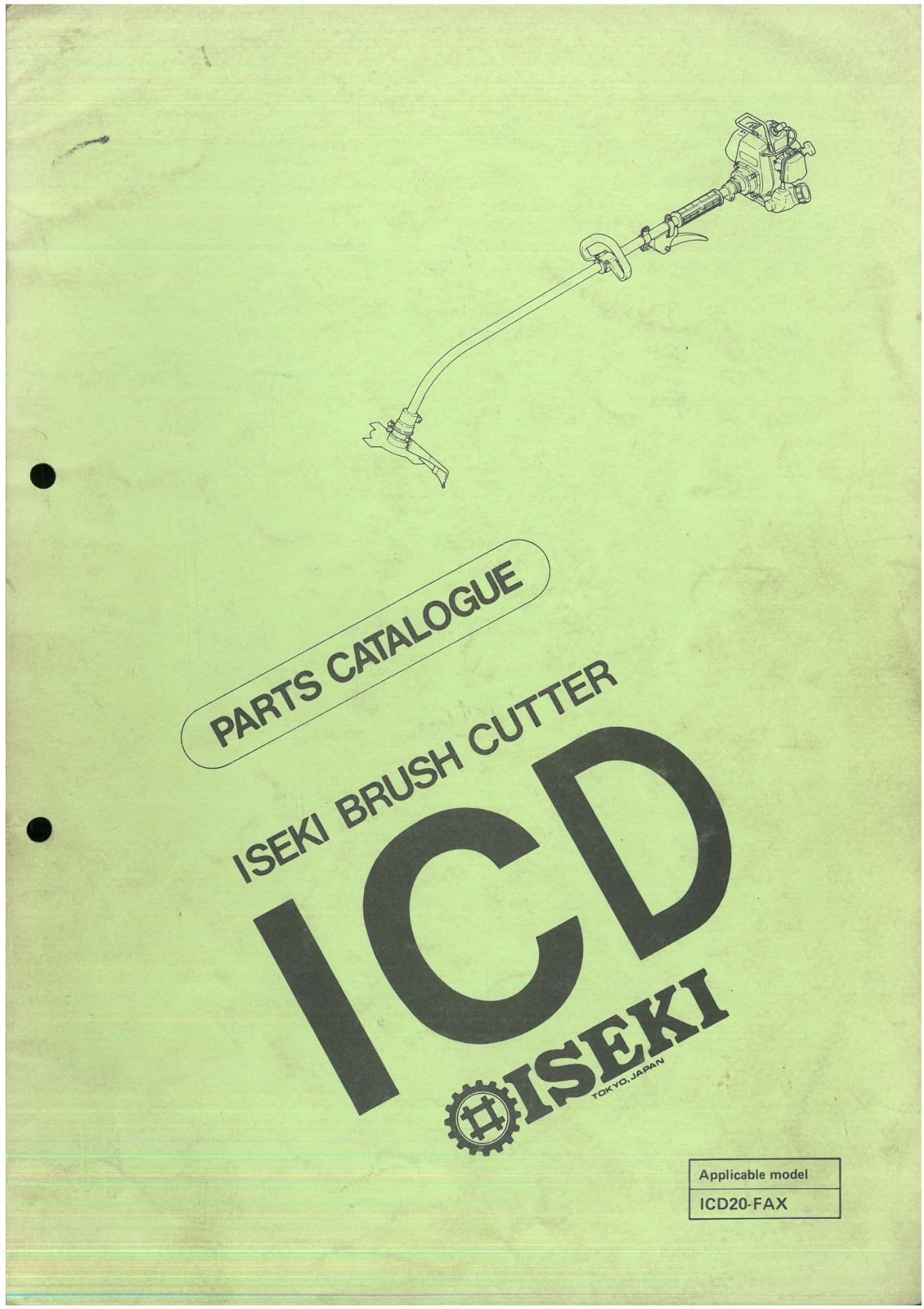 Iseki Brush Cutter ICD Parts Manual